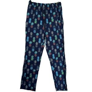 Tommy‎ Bahama Size Small Elastic Drawstring Waist Pineapple Woven Pajama Pant